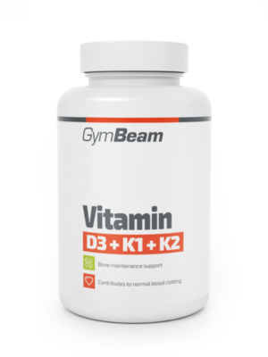 GymBeam Vitamín D3+K1+K2 bez príchute