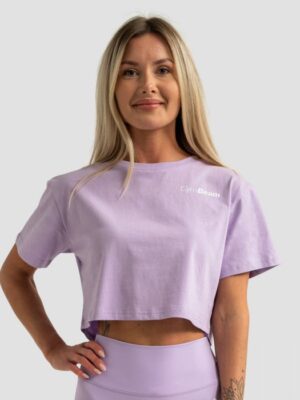 GymBeam Dámske tričko Cropped Limitless Lavender  XLXL