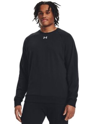 Under Armour Mikina UA Rival Fleece Crew Black  SS