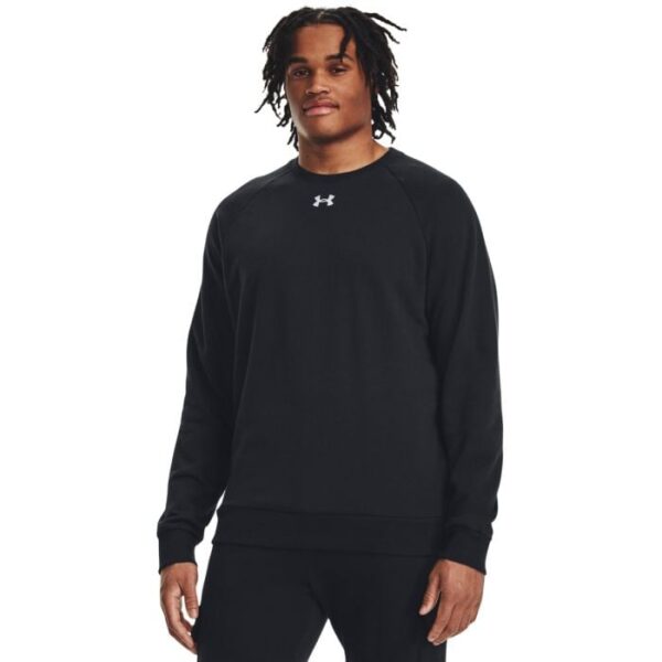 Under Armour Mikina UA Rival Fleece Crew Black  SS