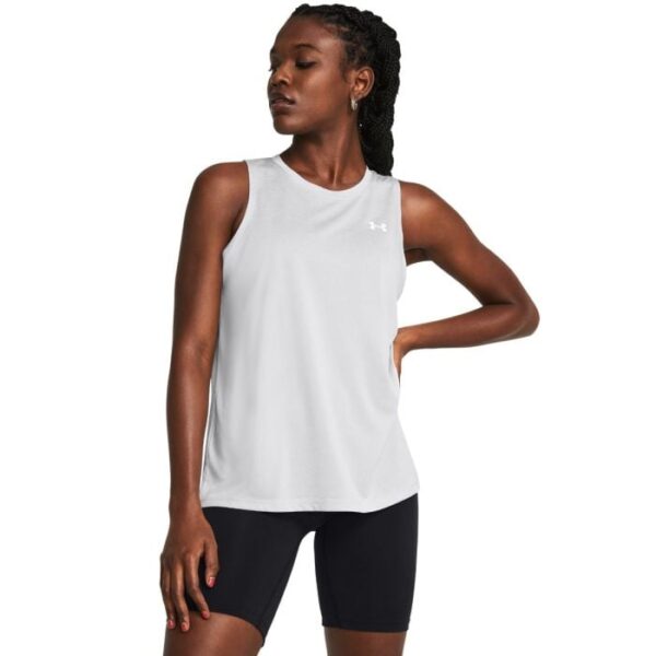 Under Armour Dámske tielko Tech Tank Twist Grey  SS