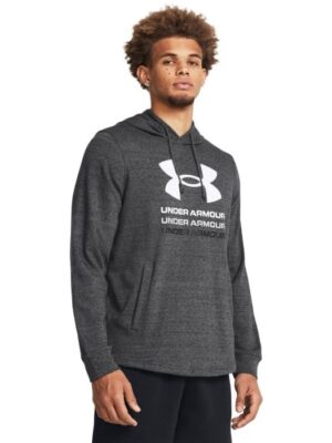 Under Armour Mikina UA Rival Terry Graphic Hood Grey  SS