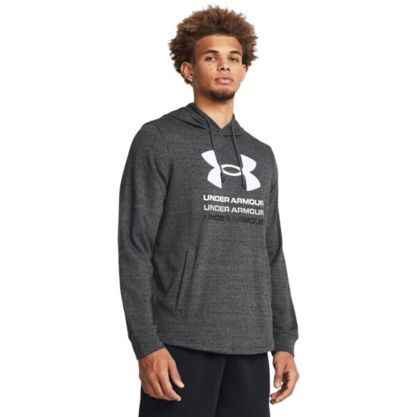 Under Armour Mikina UA Rival Terry Graphic Hood Grey  SS