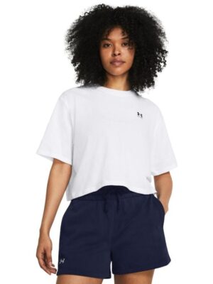 Under Armour Dámske tričko W BOXY CROP LOGO SS White  XSXS