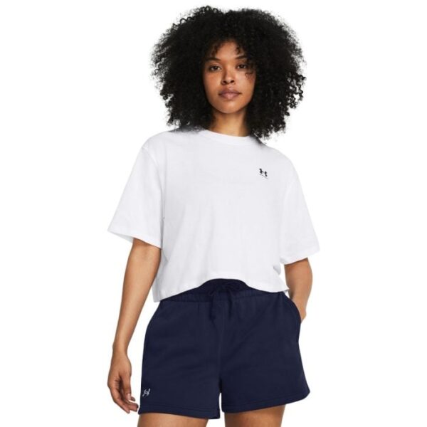 Under Armour Dámske tričko W BOXY CROP LOGO SS White  XSXS