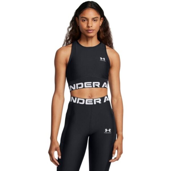 Under Armour Dámsky top HeatGear Rib Tank Black  XSXS