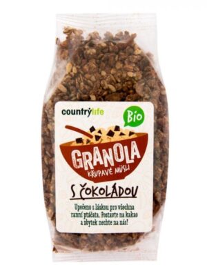 BIO COUNTRY LIFE Granola Chrumkavé ovsené müsli 350 g carob