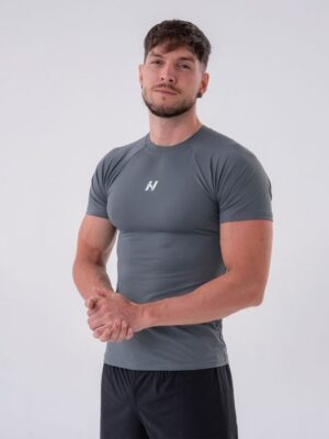 NEBBIA Pánske Tričko Slim-fit Grey  XXLXXL