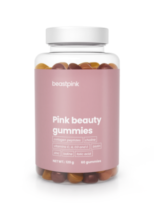 BeastPink Pink Beauty Gummies starfruit papaya cherry