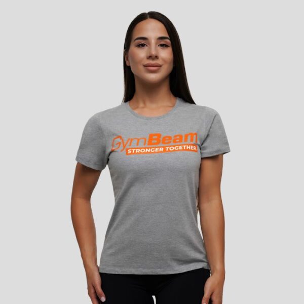 GymBeam Dámske tričko Stronger Together T-shirt Grey  XSXS