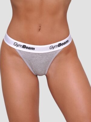 GymBeam Nohavičky Tanga 3Pack Grey  XSXS