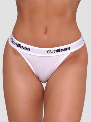 GymBeam Nohavičky Tanga 3Pack White  SS