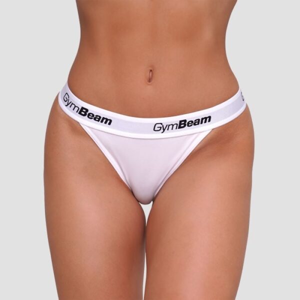 GymBeam Nohavičky Tanga 3Pack White  SS