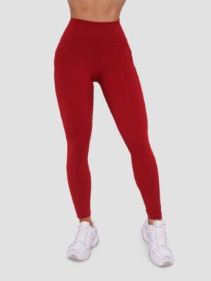 GymBeam Dámske legíny Ignite Dark Red  LL