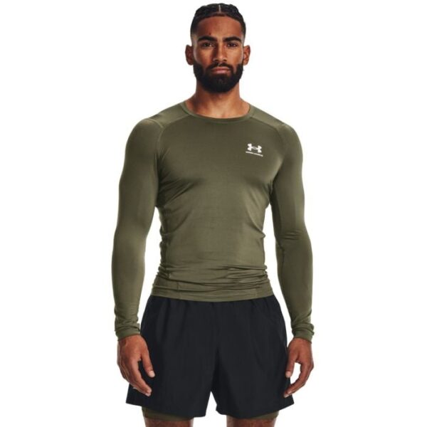 Under Armour Kompresné tričko HG Armour Comp LS Green  SS