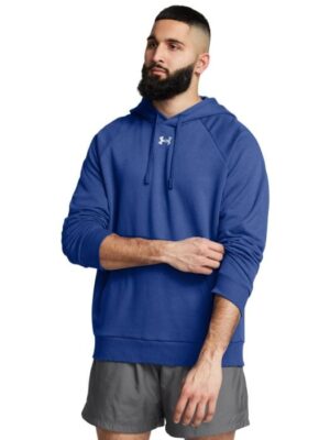 Under Armour Mikina UA Rival Fleece Hoodie Blue  SS