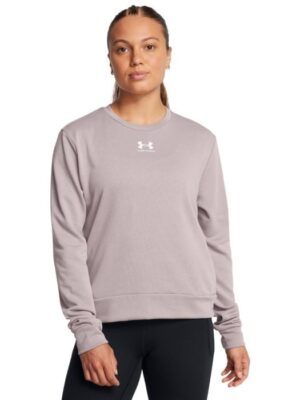 Under Armour Dámska mikina Rival Terry Crew Grey  LL