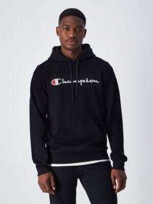 Champion Mikina Big Logo Fleece Black  LL