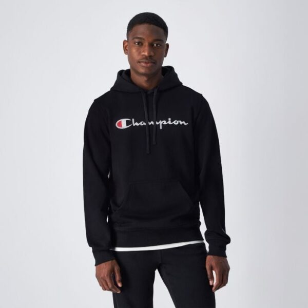 Champion Mikina Big Logo Fleece Black  LL