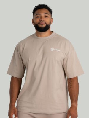 STRIX Tričko Oversized Tee Taupe  S