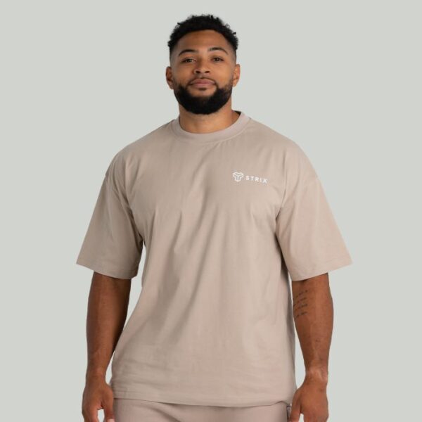 STRIX Tričko Oversized Tee Taupe  S